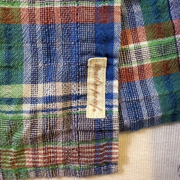 Weatherproof Vintage Short Sleeve Weather Wash Shirt Men M Blue Plaid XXL - Picture 11 of 12